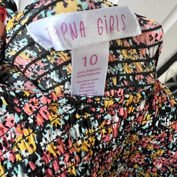 Girls Floral Short Romper with Faux Wrap Skirt EUC (size 10) - Picture 8 of 8